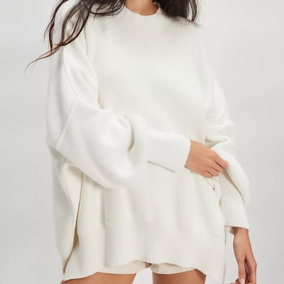 FREE PEOPLE Easy Street Tunic - Painted White - Large - Picture 1 of 6